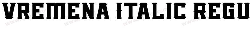 Vremena Italic Regul字体转换
